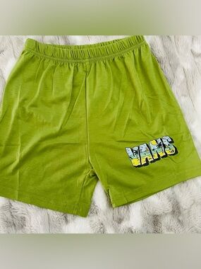 PatPat Lime Green Men's Graphic Athletic Shorts